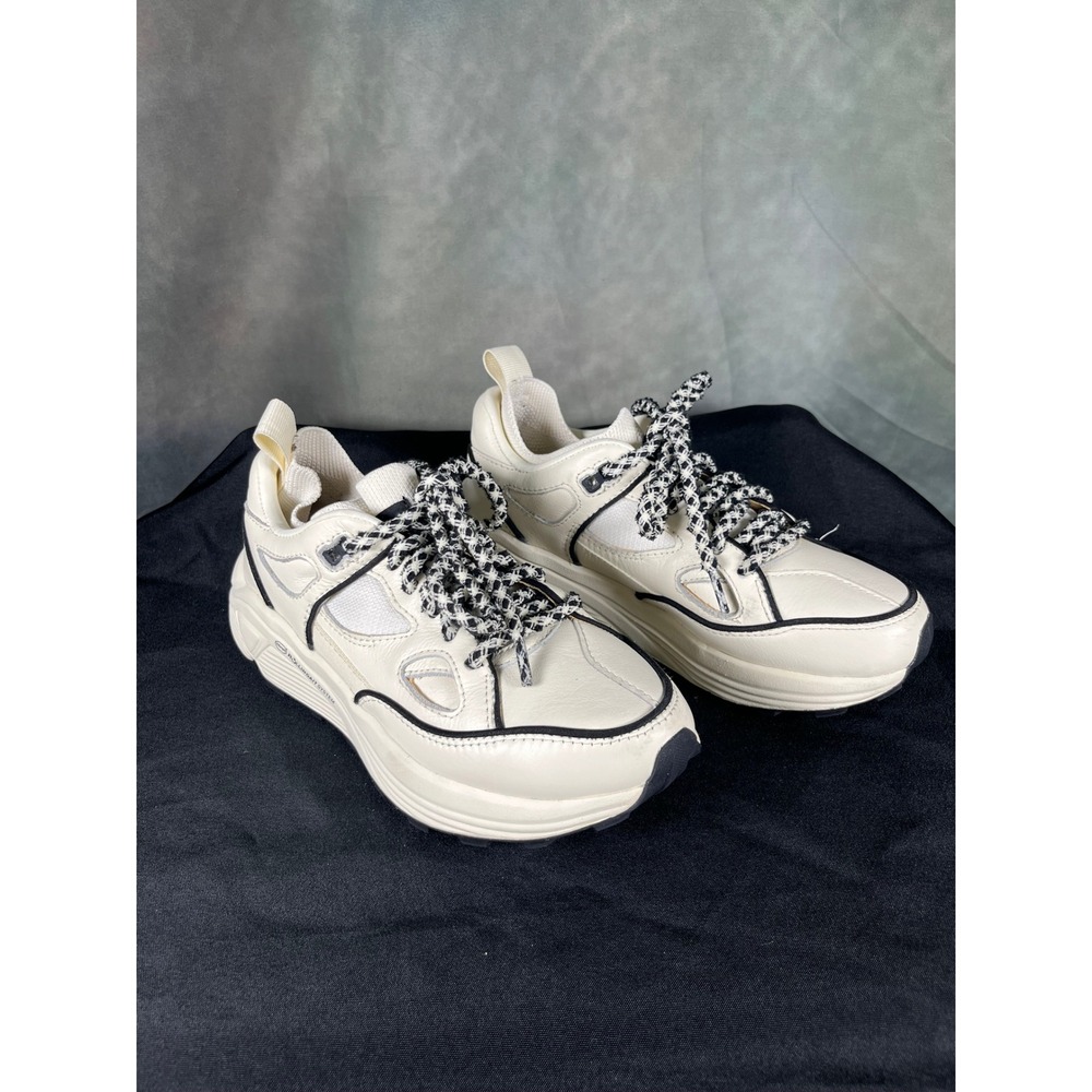Brandblack Saga Off White Leather Vibram Rollingait Sneakers Womens 8